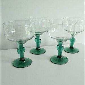 Cactus margarita glasses